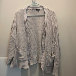 Grey oversized cardigan